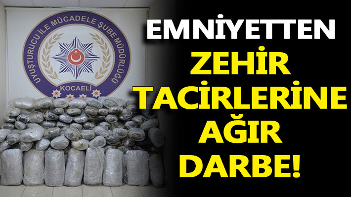 Emniyetten zehir tacirlerine ağır darbe!