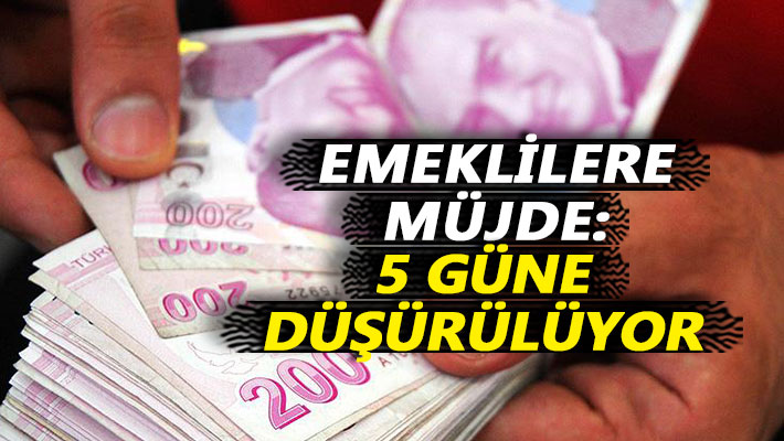 Emeklilere müjde: 5 güne düşürülüyor