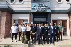 Lütfü Obuz, şantiye ziyaretlerine Park ve Bahçeler Müdürlüğünde devam etti