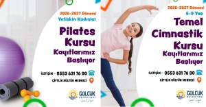 Gölcük'te pilates ve cimnastik kayıtları başladı