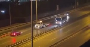 Gölcük'te trafik magandalığı: Ters yöne döndü!