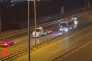 Gölcük’te trafik magandalığı: Ters yöne döndü!