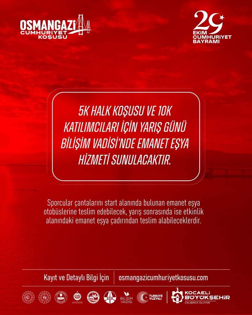 Osmangazi Köprüsü’nde kalpler Cumhuriyet için atacak
